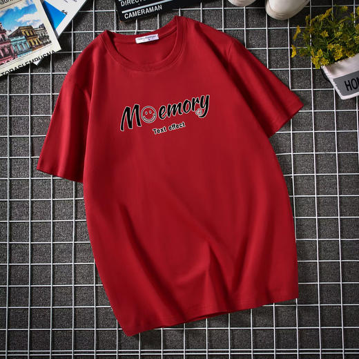 【纯棉】【新款DAL】大码夏季短袖T恤潮款圆领印花多色加肥加大男士打底上衣半袖 商品图3