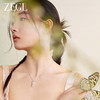 ZEGL925银竹节项链女款2024新款玉髓吊坠新中式锁骨链高级感饰品 商品缩略图1