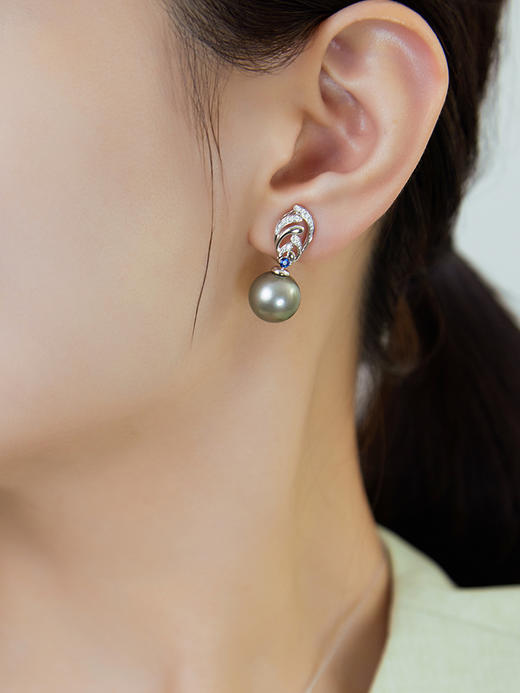 【黑科技】黑科技珠宝-可拆卸珍珠耳夹  凤竹（会员享试戴权益，定制后不支持7天无理由退换货） 商品图1