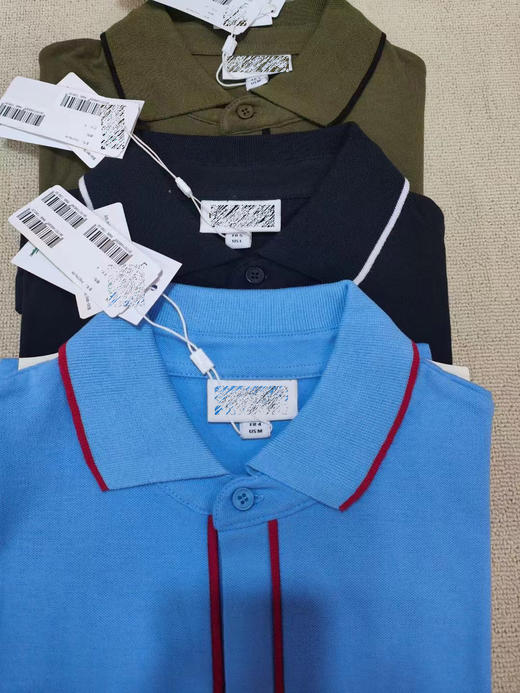 小鱼 2024春夏 SMART PARIS 隐形纽扣撞色饰边 翻领短袖POLO衫 Z-11561 商品图9