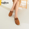 Safiya/索菲娅2024春绒面皮百搭一脚蹬懒人外穿包头勃肯拖鞋 SF41110444 商品缩略图2