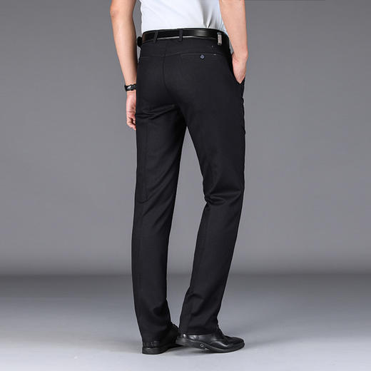 【Q】【夏季薄款】【新款DYG】大依优型大码商务休闲裤直筒长裤男舒适弹力休闲简约百搭加肥加大男装西裤 商品图3