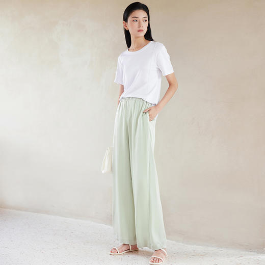 IN AND ON 凉爽丝滑飘逸云朵裤 52162 商品图4