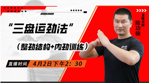 4月2日  三盘运劲法（整劲结构+内劲训练） 商品图0