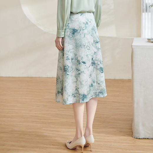 剩L 米思阳2025秋夏新款国风优雅半身裙提花裙子女1864 商品图4