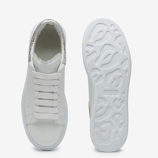 ALEXANDER MCQUEEN 亚历山大.麦昆 男士银色尾阔型休闲运动鞋 白色 777220 WIE9I 9071 商品图3