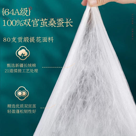 【江南古韵桑蚕长丝被】江南古韵蛋白小奶被 薄款蚕丝被 商品图1