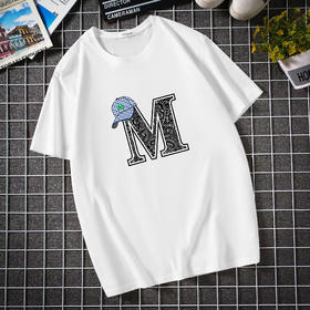 【纯棉】【新款DAL】大码夏季短袖T恤潮款圆领印花多色加肥加大男士打底上衣半袖