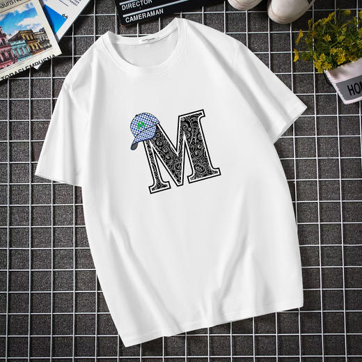 【纯棉】【新款DAL】大码夏季短袖T恤潮款圆领印花多色加肥加大男士打底上衣半袖 商品图0