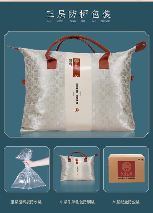 【江南古韵桑蚕长丝被】江南古韵蛋白小奶被 薄款蚕丝被 商品图5