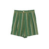 谜底H型直筒短裤女2024年夏季新品复古条纹亚麻透气裤子242MK0665 商品缩略图4