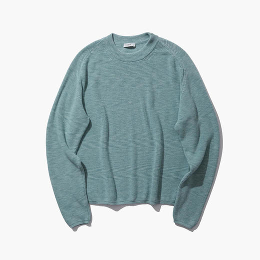 ATON COTTON SILK CREWNECK SWEATER 女装丝绵混纺针织套头毛衣 商品图3