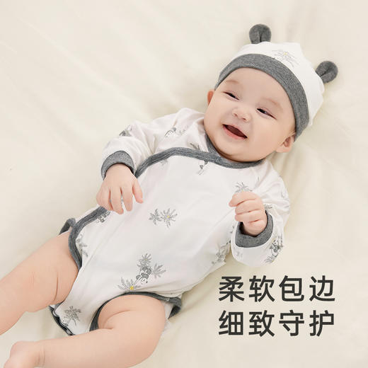 【商场同款】英氏熊猫氧感系列婴幼儿连体衣春装新款爬服 商品图2