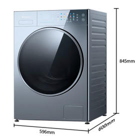 松下（Panasonic）滚筒洗衣机 隐藏式全触控镜面 水氧泡沫净双智能投放 XQG100-V198