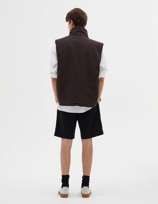 MHL 男士檀木色双口袋夹棉马甲 商品图5