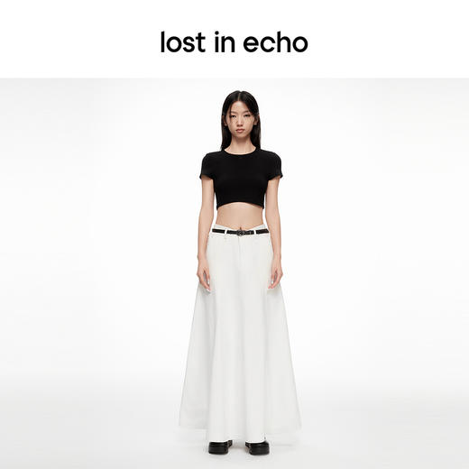 lost in echo2024春夏新品设计师品牌分体两件套独特风格T恤上衣 商品图3