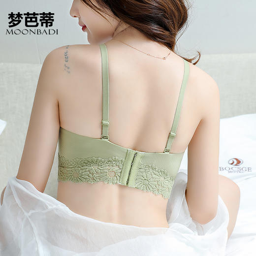 梦芭蒂内衣女小胸聚拢显大无钢圈上托防下垂文胸套装少女舒适胸罩沁月星光套 商品图1