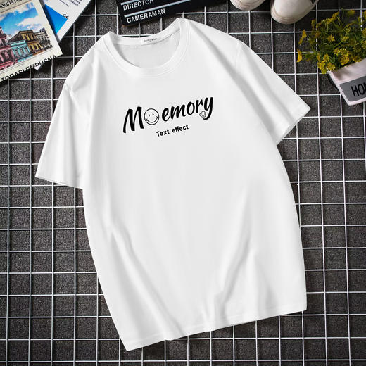 【纯棉】【新款DAL】大码夏季短袖T恤潮款圆领印花多色加肥加大男士打底上衣半袖 商品图2