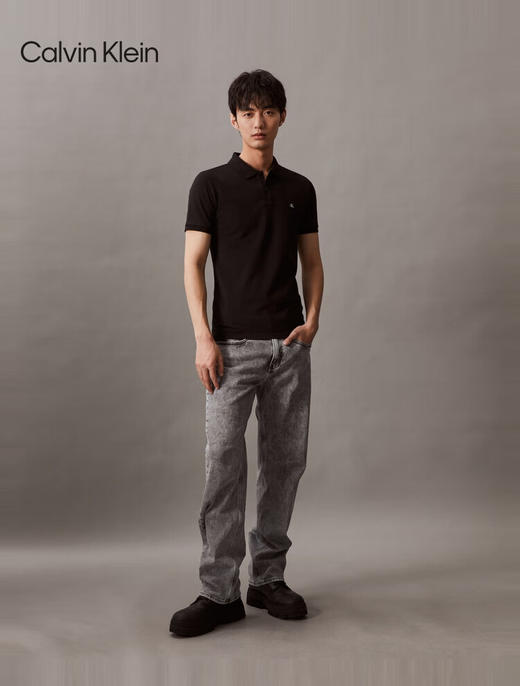 CK 短袖POLO衫男  J324246-BEH . 商品图3