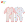 贝贝怡初生男女宝宝连体衣春装新生儿纯棉蝴蝶衣服婴儿哈衣两件装ZB1DL013 商品缩略图5