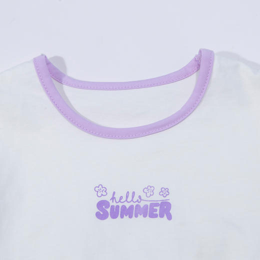 贝贝怡童装女童套装2024新款夏季儿童t恤薄款夏季洋气女宝宝夏装ZB2DT020 商品图8