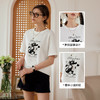 OLrain欧芮儿短袖T恤女夏季2024年新款简约宽松趣味百搭印花上衣 商品缩略图2