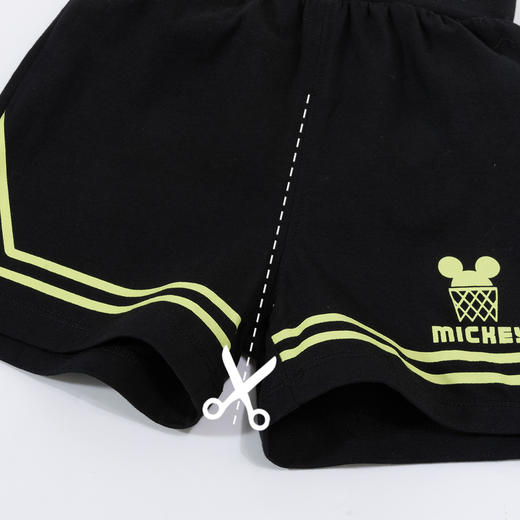 迪士尼【经典米奇】24夏款男童运动休闲套装纯棉透气短袖短款两件套ZD2DT014 商品图6