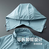【Q】【防晒衣】【新款DWN】大依优型大码可拆卸帽外套高弹皮肤衣防晒外套男宽松加肥加大码上衣夹克薄款 商品缩略图3