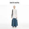 lost in echo2024春夏新品设计师品牌肌理感不对称设计长款衬衫 商品缩略图2