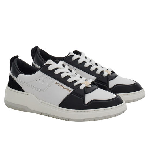 FERRAGAMO 菲拉格慕 男士Gancini轮廓低帮休闲运动鞋 混色 770882 商品图1