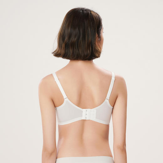 都市丽人自然舒适内衣女蕾丝文胸B杯适穿3/4杯薄款软钢圈三排扣LB42C4 商品图3