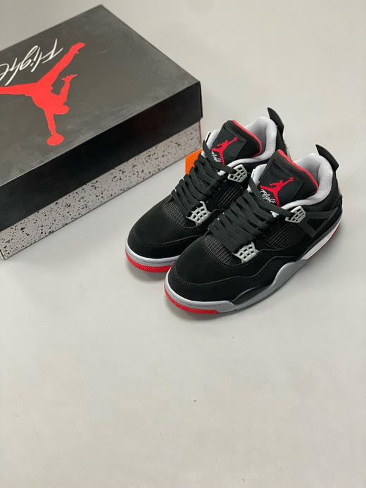 夏日特惠💰390 真标版本 # Air Jordan 4 Retro “Bred” 新黑红 商品图8