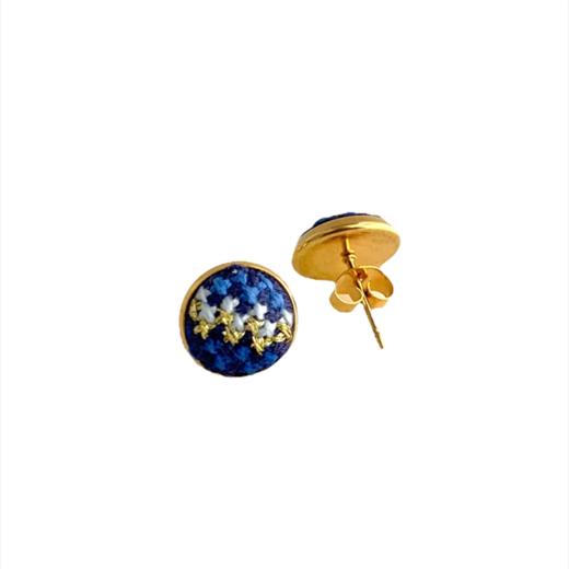 心艺手作：“努苏姆”系列耳钉 Mahi Mahi Gold Studs in Blue\Amour\Teal 商品图4