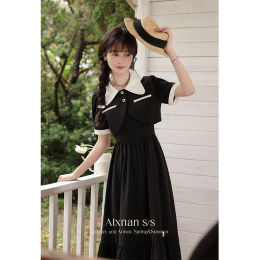 鹿向南「花想容」法式气质吊带连衣裙女年 L35328 商品图4