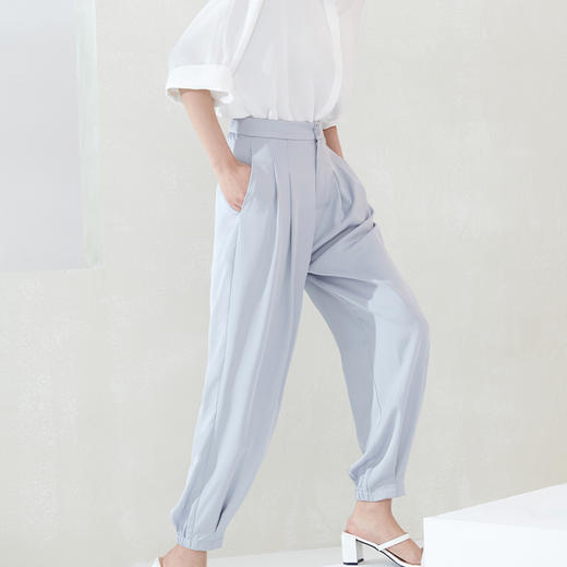 IN AND ON 垂顺显瘦露脚裸休闲裤 21142 商品图4