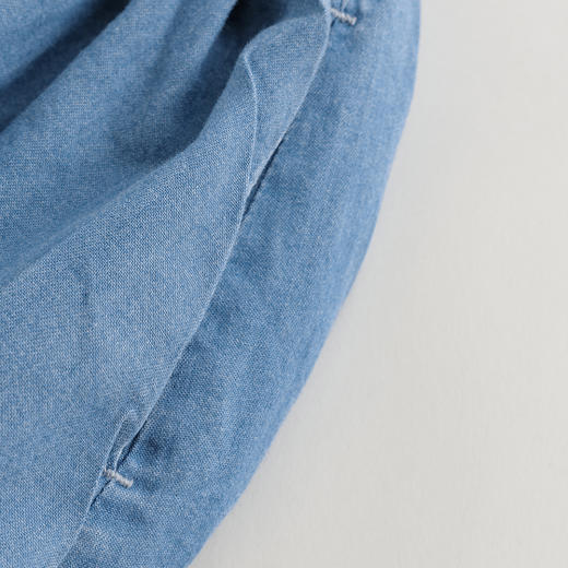 【马克珍妮 芦芙】女童纯棉花苞牛仔短裤儿童裤子夏装新款240723 商品图3