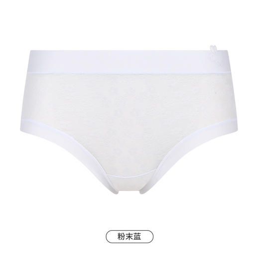 都市丽人基础系列蕾丝网布内裤女棉提花女士内裤低腰平角内裤LK45C7 商品图8