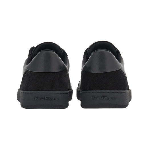 【一】FERRAGAMO 菲拉格慕 男士标识装饰低帮休闲鞋 黑色 765745 商品图2