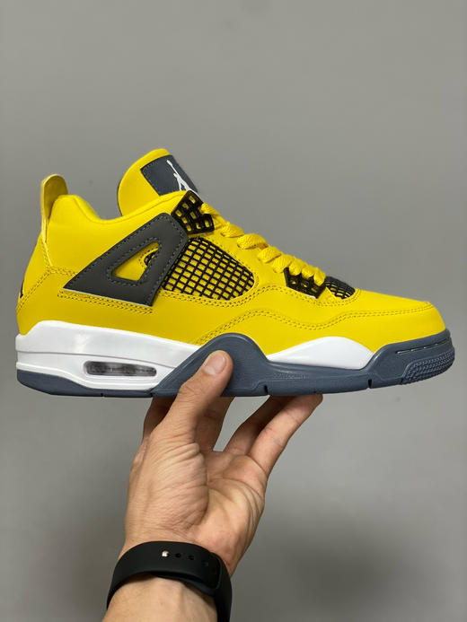 夏日特惠💰390 真标版本 # Air Jordan 4 乔4 黑黄 电母 商品图1