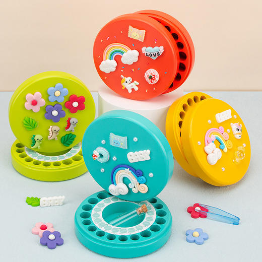 【记录孩子成长过程】儿童乳牙纪念盒 女孩乳牙盒 DIY木制宝宝掉换牙齿保存盒 手工制作 收纳保存 一盒多用 商品图0