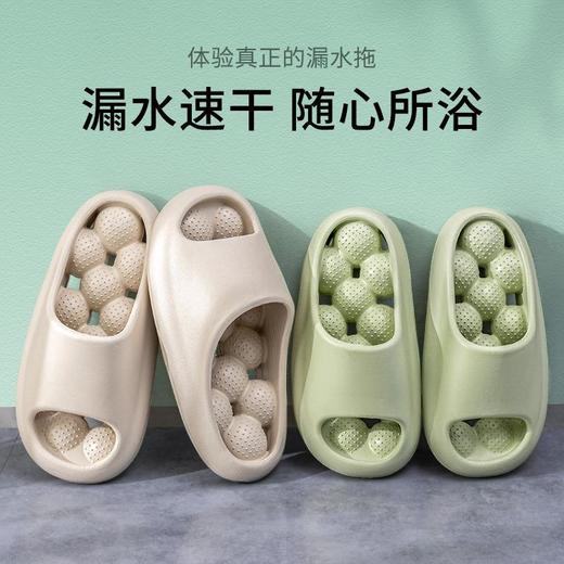 【现货】2024全新升级新款浴室漏水拖鞋女家居室内按摩防滑踩屎感拖鞋EVA防滑防臭 商品图0