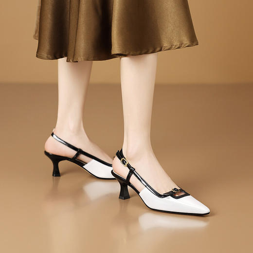 【预售5天】高级感法式小众，名媛高跟包头凉鞋HY&H3369 商品图2