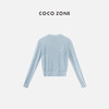 COCO ZONE2024时尚圆领单排扣针织开衫百搭气质上衣CC1B0675 商品缩略图1