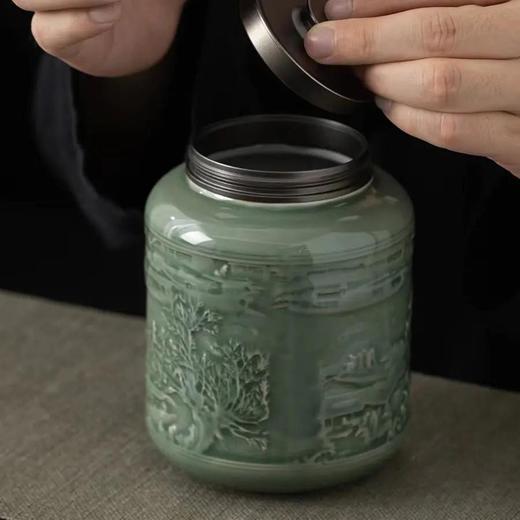 清明上河图【绿.200g螺丝口单瓷】35元1个.需购买10起免运费 商品图1