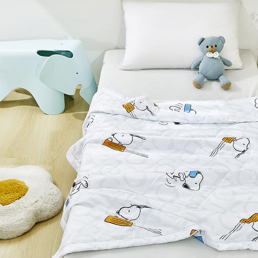 史努比·薄荷驱蚊被SNX02-1115B 舒适水洗棉 亲肤不闷热 商品图2