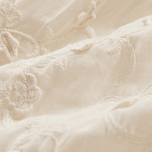 谜底A型刺绣半身裙2024年夏季新品优雅田园风长款伞裙女242MB0513 商品图3