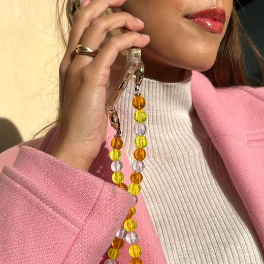 北京仓｜La môme bijou-CITRUS-泡泡 橙黄 长款 手机链［法国设计师］ 商品图0