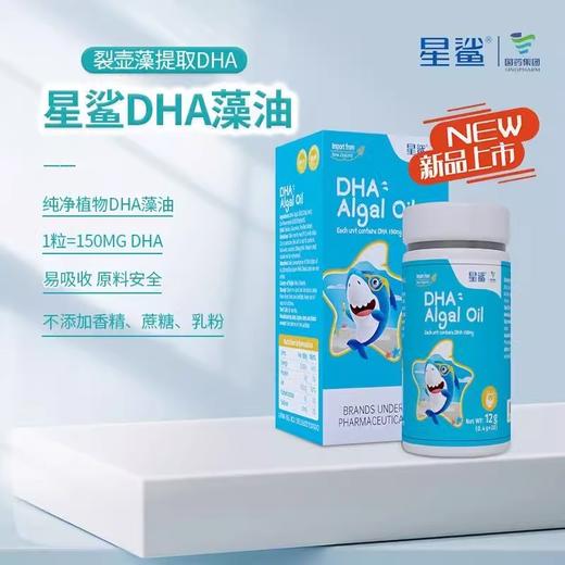 星鲨藻油DHA32粒/盒新西兰进口藻油DHA补大脑发育增记忆 商品图0