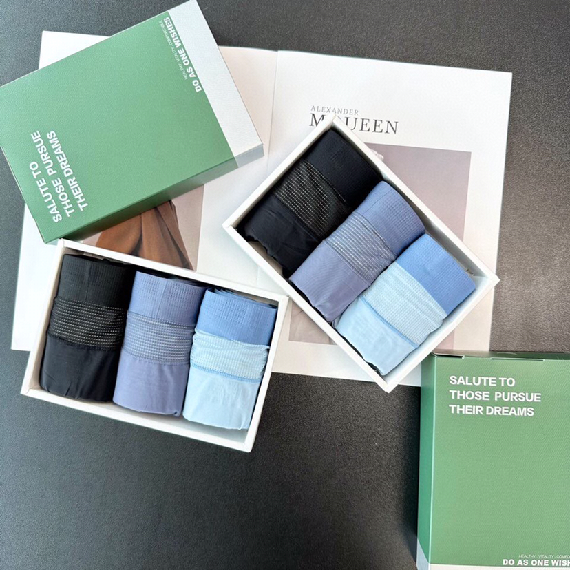 SUNJ00男士无痕冰蚕丝内裤