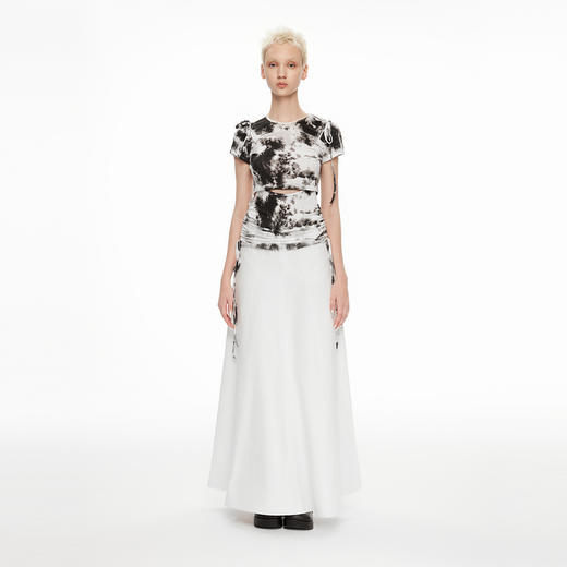 lost in echo2024春夏新品设计师品牌分体两件套独特风格T恤上衣 商品图0